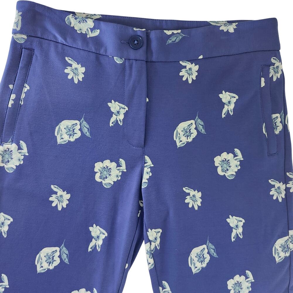 Betabrand Dress/Yoga Pants Blue with Flower Print Size Medium - Picture 5 of 10